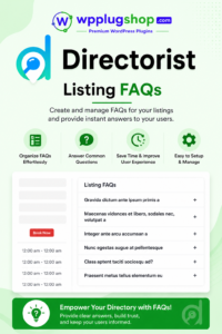 Directorist Listing FAQs 2.2.1 – Directorist FAQ Add-on for WordPress