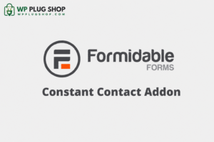 Formidable Forms Constant Contact Addon 1.1 – WordPress Email Marketing Integration