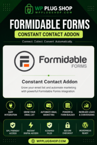 Formidable Forms Constant Contact Addon 1.1 – WordPress Email Marketing Integration