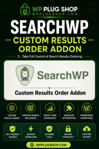 SearchWP Custom Results Order Addon 1.3.9 – WordPress Search Optimization