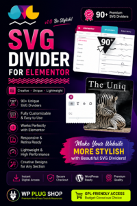 SVG Divider for Elementor – Responsive SVG Shape Divider Plugin for WordPress