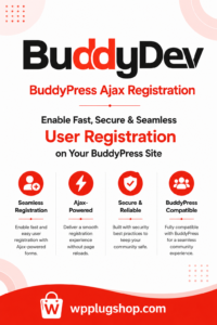 BuddyPress Ajax Registration – AJAX Signup & Login Plugin for WordPress Communities