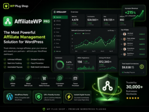 AffiliateWP Pro – WordPress Affiliate Management & Referral Tracking Plugin