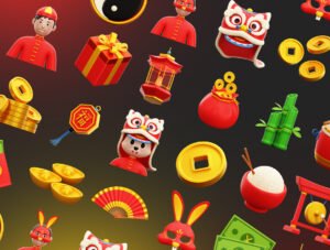 Chinese New Year 3D Icons