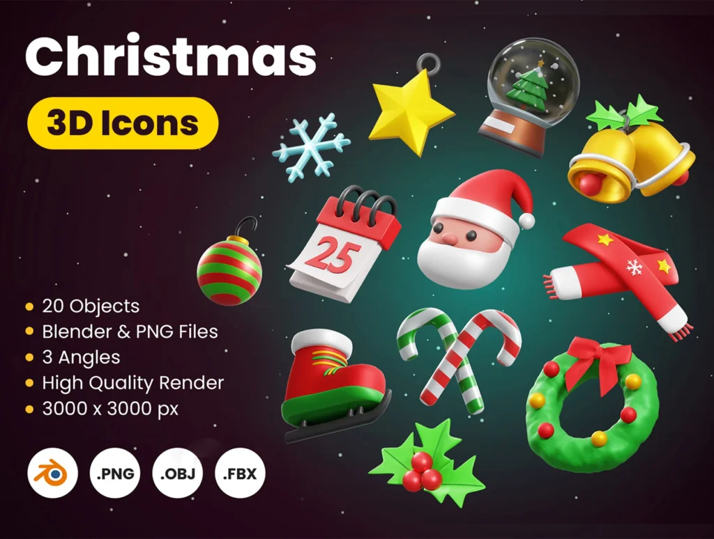 Christmas 3D Icon