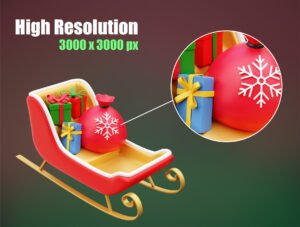 Christmas 3D Icon Illustrations