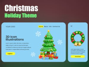 Christmas 3D Icon Illustrations
