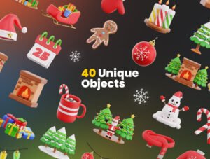 Christmas Eve 3D Icons