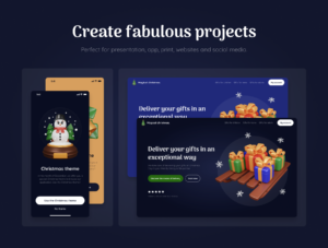 Christmas Pack - Customizable 3D Icons