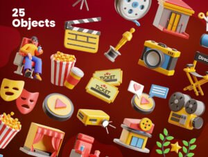 Cinema 3D Icons