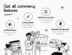 Commercy - E-Commerce Illustration Set