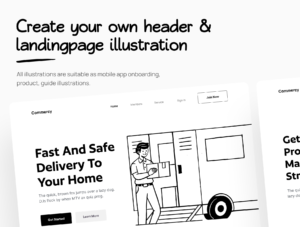 Commercy - E-Commerce Illustration Set