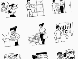 Commercy - E-Commerce Illustration Set