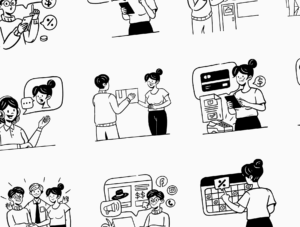 Commercy - E-Commerce Illustration Set