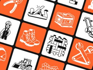 Construction Drawings Illustration Set