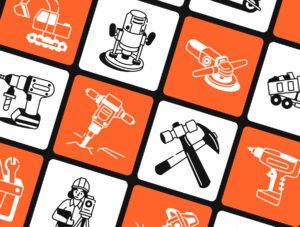 Construction Drawings Illustration Set