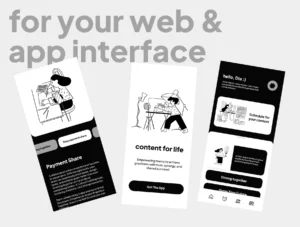 Content Creator Illustrations Notion Style