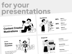Content Creator Illustrations Notion Style
