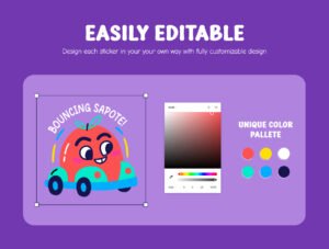 Cool Fruit Stickers Collection