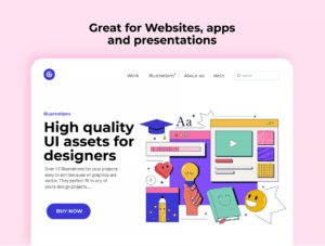 Cool Trendy UI Illustrations design