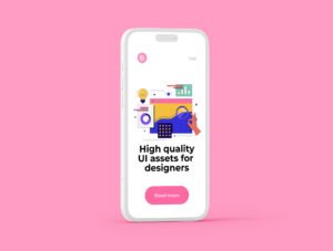 Cool Trendy UI Illustrations design