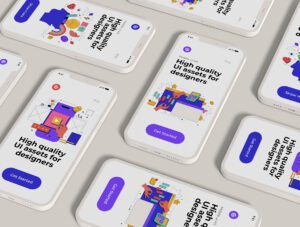 Cool Trendy UI Illustrations design