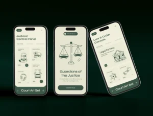 Court Drawing Art Set