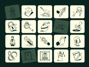 Court Drawing Art Set
