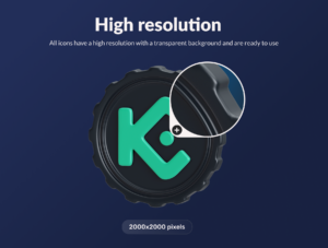 Crypto Coins 3D Icon Set
