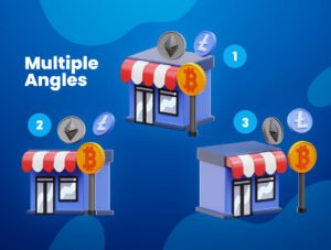 Cryptocurrency 3D Icons