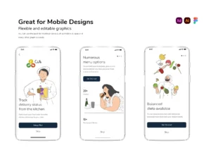 Culi Restaurant/ Delivery Illustration Pack