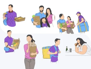 Culi Restaurant/ Delivery Illustration Pack