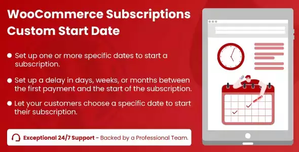 Custom Start Date for WooCommerce Subscriptions 1.6.0 – Subscription Scheduling Plugin