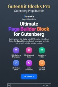 GutenKit Blocks Pro – Gutenberg Page Builder, Blocks & Templates Plugin for WordPress