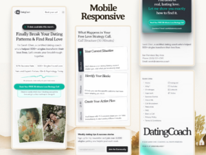 DatingCoach - High-Converting Landing Page Template