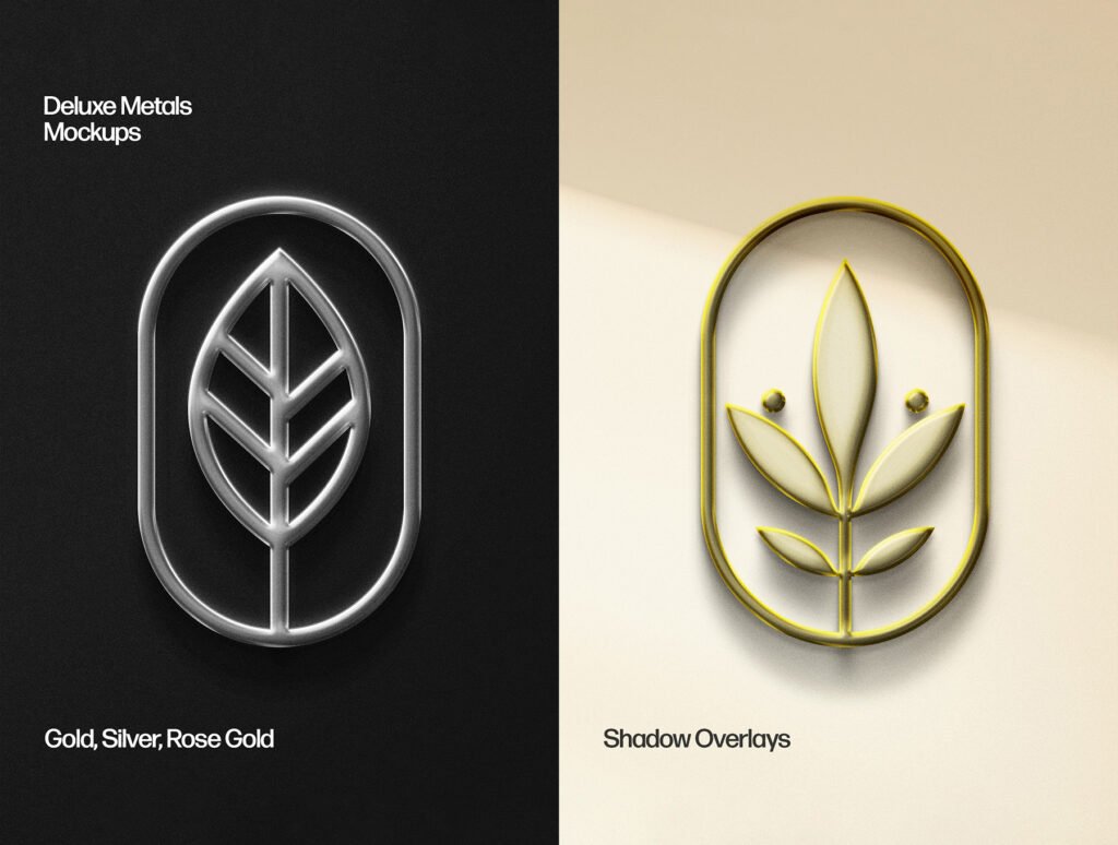Deluxe Realistic Chrome Mockups