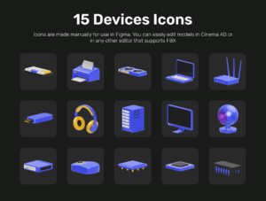 Devices 3D Icon Set