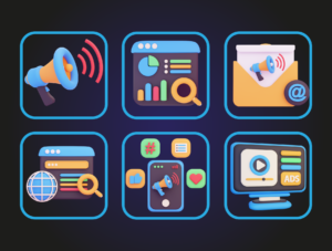 Digital Marketing 3D Icon Pack