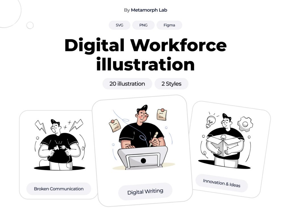 Digital Workforce Illustration