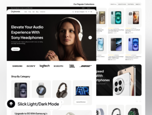 Digitronix - Electronic Ecommerce Website Framer Template