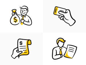 Doodle Banking Scenes