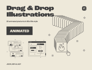 Drag & Drop Animated Illustrations