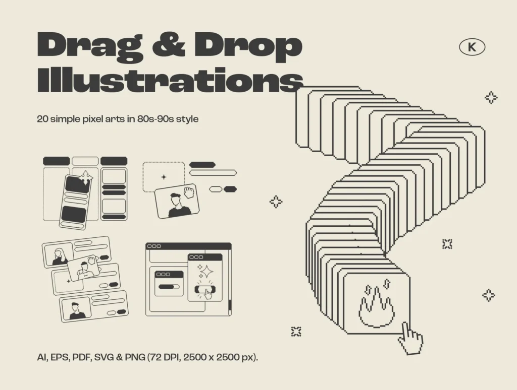 Drag & Drop Illustrations