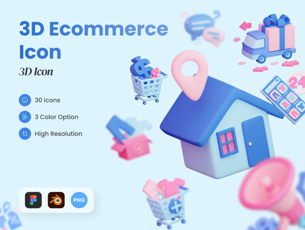 E-Commerce 3D Icons