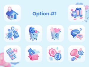 E-Commerce 3D Icons