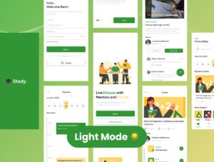 E-Course Mobile App UI KIT