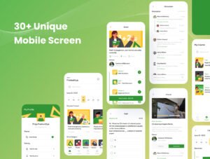 E-Course Mobile App UI KIT