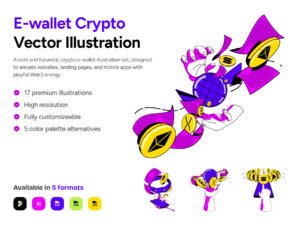 E-Wallet Crypto | Illustration Pack