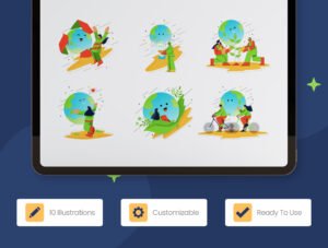 Earth Day Illustrations