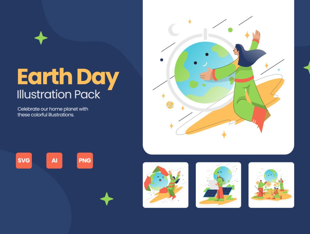 Earth Day Illustrations